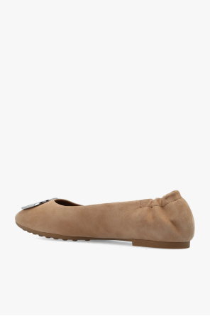 Suede tory hot sale burch flats